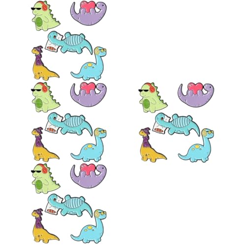 Healeved 4 Sätze Teiliges Dinosaurier Broschen Niedliche Cartoon Broschen Für Kleidung Taschen Und Schals Bunte Anstecknadeln Mit Dinosaurier Design Für Besondere Anlässe 5 Stück * 4 von Healeved