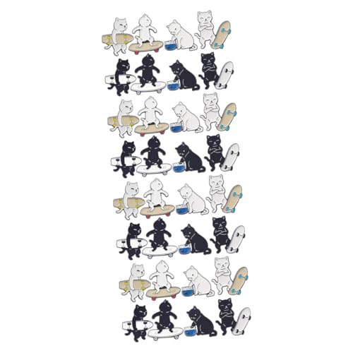 Healeved 4 Sätze Teiliges Katzen Anstecker Cartoon Enamel Pins Für Rucksäcke Stilvolle Broschen Mit Niedlichem Katzen Design Vielseitige Deko Für Taschen Kleidung 8 Stück * 4 von Healeved