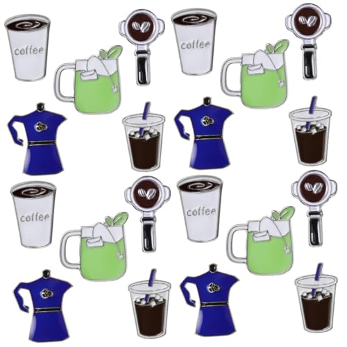 Healeved 4 Sätze Teiliges Kreative Kaffeepins Für Kleidung Rucksäcke Broschen Mit Einzigartigem Design Für Kaffeeliebhaber Freunde 5 Stück * 4 Healeved 4 Sätze Teiliges Kreative Kaffeepins Für Kleidung Rucksäcke Broschen Mit Einzigartigem Design Für Kaffeeliebhaber Freunde 5 Stück * 4 von Healeved