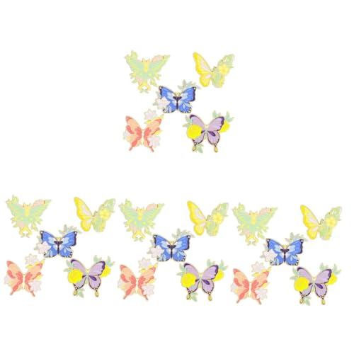 Healeved 4 Sätze Teiliges Schmetterlingsbroschen Für Kleidung Taschen Dekorative Anstecker Mit Niedlichem Design Für Accessoires 5 Stück * 4 von Healeved