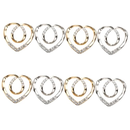 Healeved 4 Sätze Teiliges Seidenschal Clip Schnalle Für T Shirts Schals Multi Funktions Ring Klammern Für Damen Für Hochzeiten Tägliches 2 Stücke * 4 von Healeved