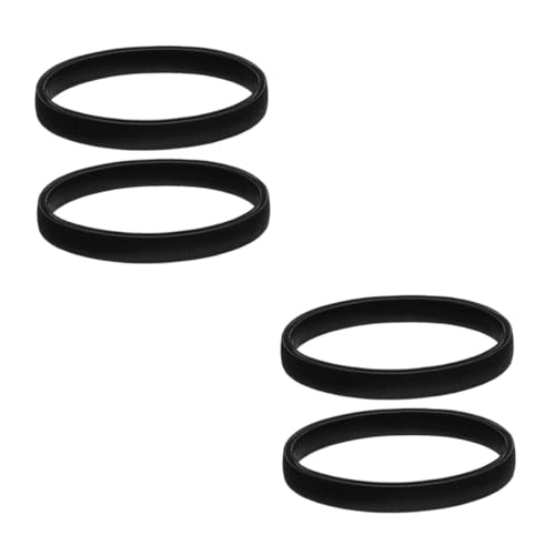 Healeved 4 Stck. Herren Stretch Armband Metall Armband für Männer Schwarzes Design Halten von Ärmeln Dehnbar und Langlebig Passend für Verschiedene Outfits von Healeved
