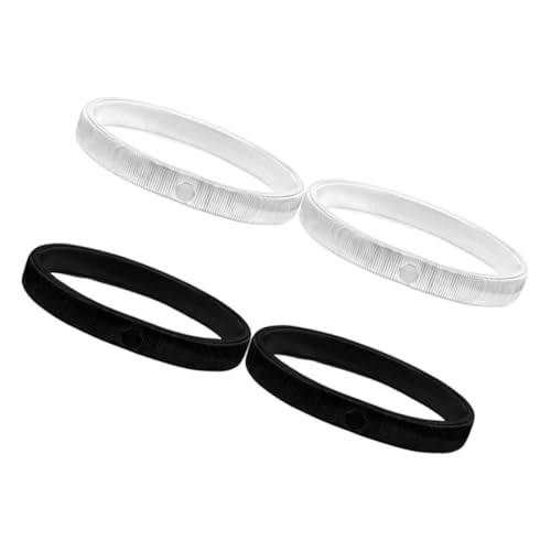 Healeved 4 Stück Armband armreifen Ärmelarmbänder Strumpfhalter mit Armbinde geschichtete Armbänder elastische Ärmelbänder elastischer Hemdärmelhalter elastischer Ärmelhalter Metall von Healeved