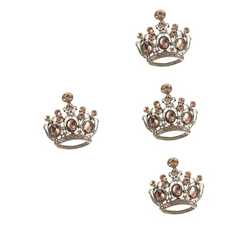Healeved 4 Stück Brosche Legierung für Damen Elegantes Accessoire zur Dekoration von Kleidung Schals und Leicht Robust und Sicher im Design von Healeved