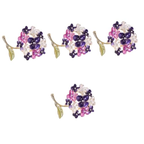 Healeved 4 Stück Brosche für Frauen Vintage Stoffe Kleidung Schal Eleganter Anstecker für Jacken Kleider Hochwertige Besondere Anlässe Tägliches von Healeved