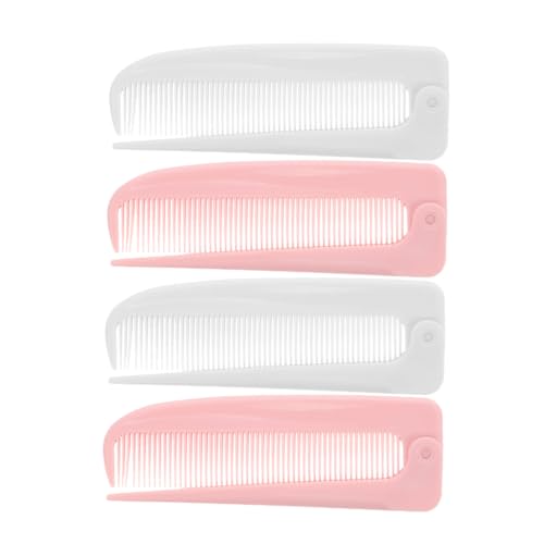 Healeved Haarkamm Für Damen Haarkamm-set 4-teilig Reisekamm Stylist Feine Spitzen Weiß Und Rosa von Healeved
