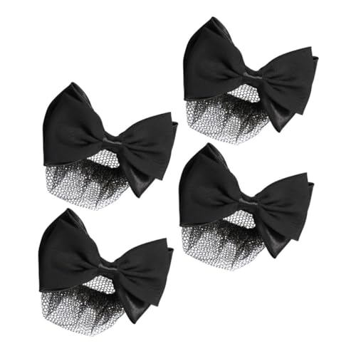Healeved 4stücke Haarknotennetz Für Frauen Schleife Mesh Haarspangen Bequeme Haarnetze Für Party Frauen Haarnetze Mit Schleife Clip Zubehör von Healeved