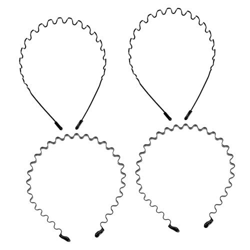 Healeved 4 Stück Haarbänder Unsichtbares Dusch Haarband für Damen und Herren Praktische Haaraccessoires zum Fixieren Frisur Beim Make Up oder Waschen von Healeved