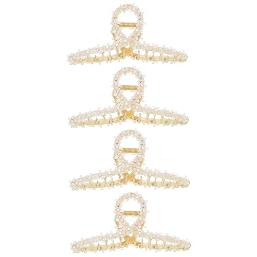 Healeved 4stücke Fashion Haarklammer Mit Strasssteinen Große Haarspange Für Damen Stylisches Haar-accessoire Für Haartypen Für Schule Büro Und Freizeit Vielseitig Kombinierbar von Healeved