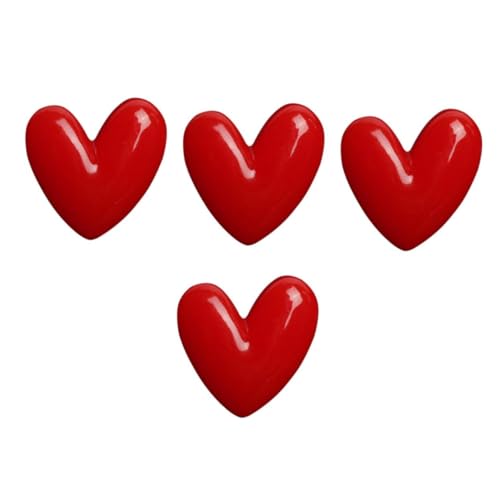 Healeved 4 Stück Herzförmige Brosche für Frauen Kreative Anstecknadel für Kleidung Taschen und Hüte Romantisches Accessoire für Partys und Hochzeiten Langlebig und Rutschfest von Healeved
