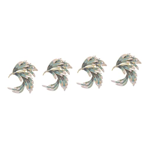 Healeved 4 Stück Leicht Halb Dreh Brosche für Frauen Eleganter Anstecker für Jacken Pullover Schals Perfektes für Besondere Anlässe von Healeved