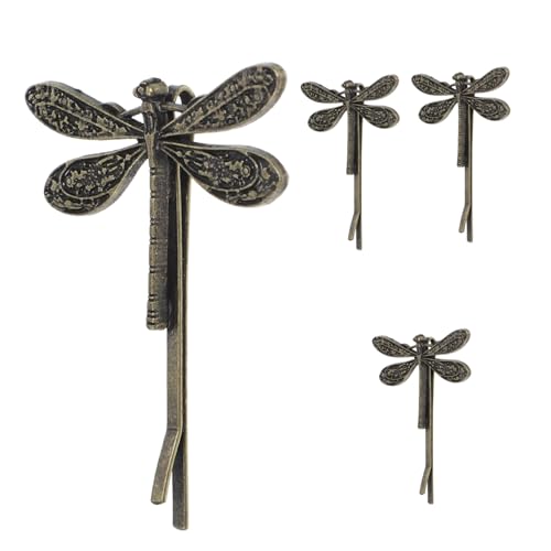 Healeved 4 Stücke Strass Libelle Haar Clips Frauen Mädchen Haar Zubehör Mode Metall Haar Für Party Outfit von Healeved