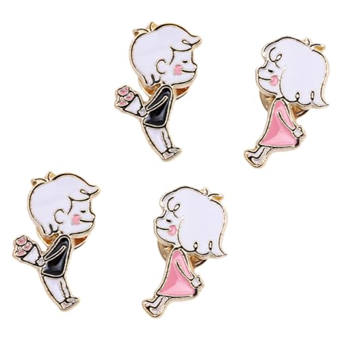 Healeved 4 Stück Paar Brosche Abzeichen Brosche form brosche Cartoon-Abzeichen-Brosche Brosche für Jungen und Mädchen Tasche Brosche Cartoon Taschenbrosche Tropfen Öl Healeved 4 Stück Paar Brosche Abzeichen Brosche form brosche Cartoon-Abzeichen-Brosche Brosche für Jungen und Mädchen Tasche Brosche Cartoon Taschenbrosche Tropfen Öl von Healeved