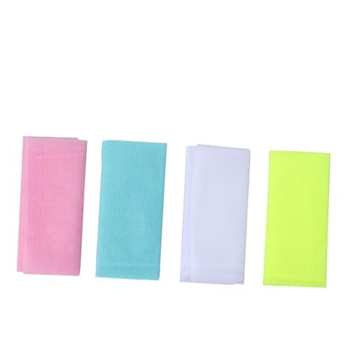 Healeved 4stücke Rückenschrubber Mit Langen Streifen Badewaschwerkzeug Netzmuster Reichhaltige Seife Schaumbad Waschen Starkes Dusch-peeling-handtuch Verschiedene Farben von Healeved