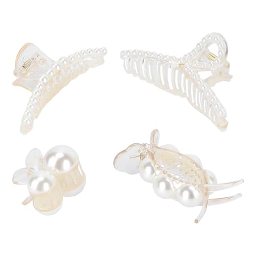 Healeved 4stücke Haarnadeln Für Frauen Dekorative Acryl-krallenclips Schlichte Haarspangen Seitenschnecken Badehüte von Healeved