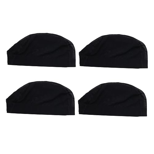 Healeved 4stücke Perückennetz Haarnetz Elastische Mesh Hut Einstellbare Friseur Zubehör Für Damen Herren Haar Kurz Glatt Locken von Healeved