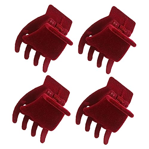 Healeved 4stücke Haarclip Velours Haar Klammer Einfache Klaue Damen Kopf-schmuck Haar Styling-tool von Healeved
