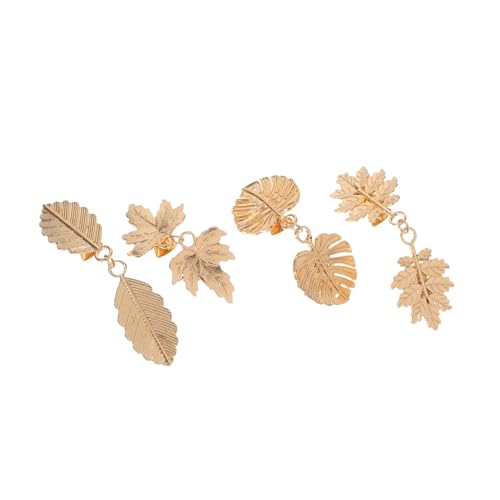 Healeved 4 Stück Retro Sweater Clips Blattförmig Vintage Strickjacken Clip für Damen Shawl Cloak Schalhalter Schmucknadeln Zubehör von Healeved