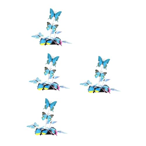 Healeved 4 Stück Schmetterlingshut Haarnadel Haarstyling-clips Haarzubehör Lustige Hüte Für Frauen Haarspange Kopfschmuck Niedliche Haaraccessoires Frauen Partyhut Abs Blue von Healeved