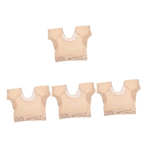 Healeved 4stücke Damen Achselpads Weste Atmungsaktive Schweißabsorbierende Unterwäsche Waschbar Wiederverwendbar Hautfarbe Für Yoga Arbeit Freizeit Und Sommeraktivitäten Healeved 4stücke Damen Achselpads Weste Atmungsaktive Schweißabsorbierende Unterwäsche Waschbar Wiederverwendbar Hautfarbe Für Yoga Arbeit Freizeit Und Sommeraktivitäten von Healeved