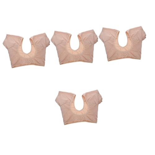 Healeved 4stücke Damen Achsel-schweißpads Atmungsaktive Unterarmweste Mit Schweißschutz Komfortabel Und Schweißabsorbierend Für Sport Und Freizeit Hautfreundliches Material von Healeved
