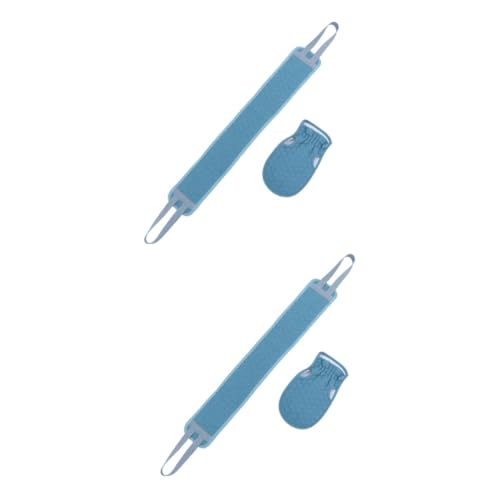 Healeved 2sets Streifen Badetuch Reiben Zurück Reiben Handtuch Bad Wäscher Handschuh Täglichen Peeling 2 Stücke * 2 von Healeved