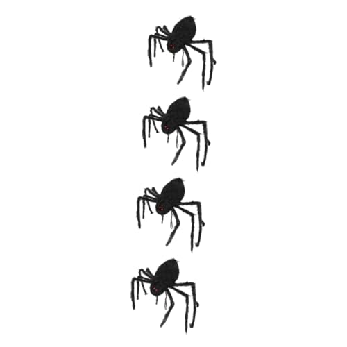 Healeved 4 Stück Spider Rucksack Halloween Rucksack mit Doppelträgern Kuscheliger Schwarzer Spinnenrucksack für Süßigkeiten für Jungen und Mädchen Healeved 4 Stück Spider Rucksack Halloween Rucksack mit Doppelträgern Kuscheliger Schwarzer Spinnenrucksack für Süßigkeiten für Jungen und Mädchen von Healeved