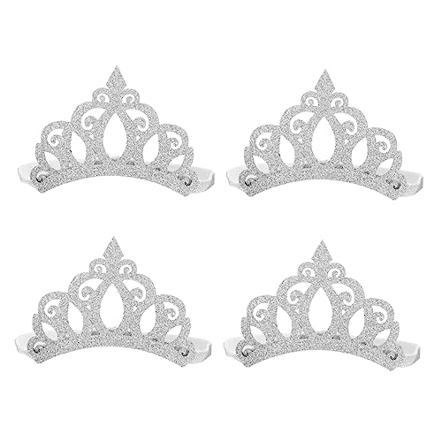 Healeved 4stücke Krone Haarband Glitzernde Partyhaarbänder Für Mädchen Für Geburtstagsfeiern Fotoshootings Und Festliche Anlässe von Healeved