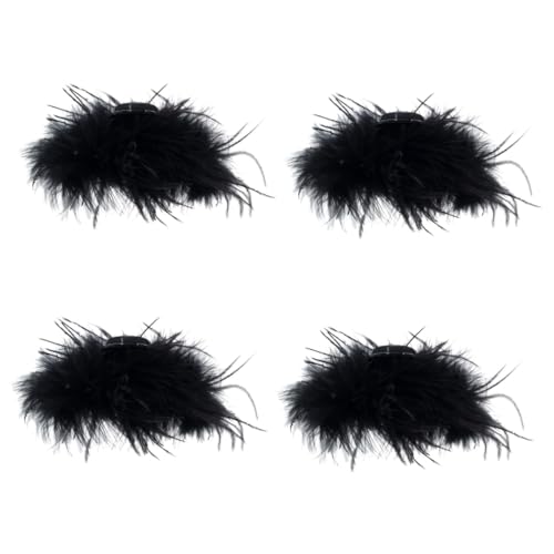 Healeved 4stücke Haarklammer Aus Federn Für Frauen Leichte Tragbare Haarschmuck Für Feste Und Alltag Geeignet Für Kurzes Bis Langes Haar Für Hochzeiten Und Geburtstagsfeiern von Healeved