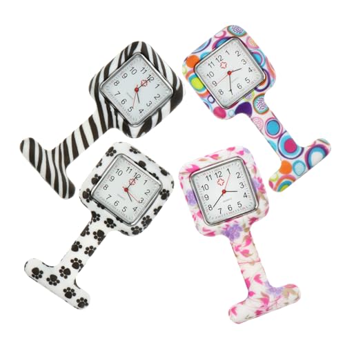 Healeved 4stücke Silikon Krankenschwester Taschenuhr Mode Hängende Uhr Tragbare Quarzuhr von Healeved