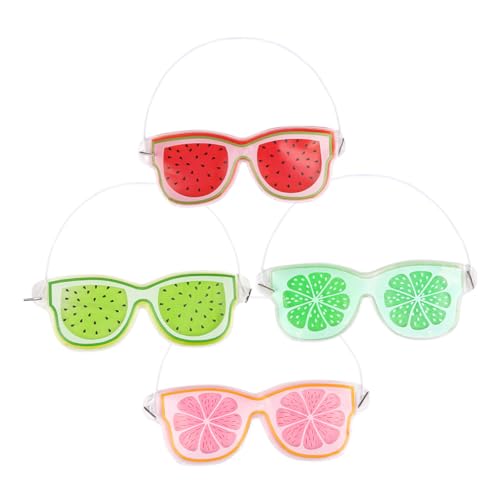 Healeved 4 Stück Teiliges Gel Kühlkompresse Wiederverwendbar Kühle Gel augenauflage gegen Geschwollene Augen Kühlend Erfrischend für Frauen und Männer für Zuhause Büro Reise von Healeved