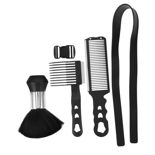 Healeved 4 Stück Teiliges Haarschneide Herren mit Einstellbarem Limit Flachkamm Präzise Positionierung Haarschneidehilfe für professionelles Styling für Glatte Gepflegte Männerfrisuren von Healeved