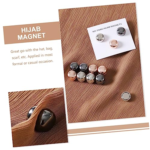 Healeved 4 Stück Teiliges Hijab Magnetpins Wiederverwendbare Multifunktionale Schal Magnete Leichte und Stabile Sicherheitsbroschen Damen Schalclips für Kleidung und Tücher von Healeved