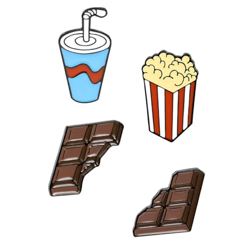 Healeved 4 Stück Teiliges Mini-broschen aus Legiertem Kreative DIY Anstecknadeln für Kleidung Leichte Modische Pins für Jacken Taschen Schals und Accessoires von Healeved