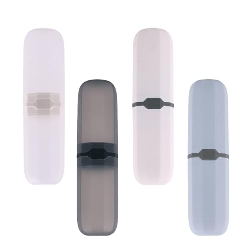 Healeved 4 Stück Teiliges Tragbares Zahnbürsten Zahnpasta aufbewahrungsset Kompakt Leicht Platzsparend mit Multifunktionalem Becher für Reisen Camping und Alltag in Nordisch Blau Weiß Healeved 4 Stück Teiliges Tragbares Zahnbürsten Zahnpasta aufbewahrungsset Kompakt Leicht Platzsparend mit Multifunktionalem Becher für Reisen Camping und Alltag in Nordisch Blau Weiß von Healeved