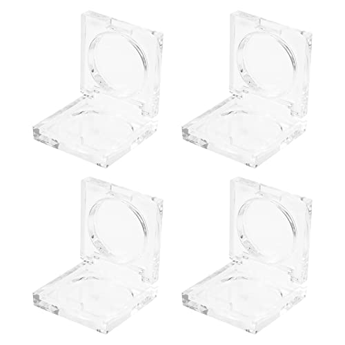 Healeved 4 Stück Teiliges Transparenter Blush Boxen Leere Highlighter und Lidschattenbehälter für Diy Kosmetik für Damen und Make Up Künstler Langlebig und Sicher der Anwendung von Healeved