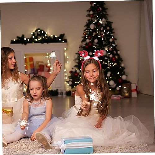Healeved 4 Stück Teiliges Weihnachts Stirnband für Erwachsene und Weiche Samt Haarreifen mit Gepolsterten Rentiergeweihen und Weihnachtsmützen Festliche Party Deko und Haarschmuck für von Healeved
