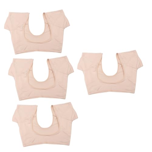 Healeved 4 Stück Unterarm-Schweißpolsterweste underarm sweat pad unterarm schweiß pads Damen Schweißpad Spitzenoberteile Spitzen-Bralette Männershirts Unterarm-Schweißweste Sport von Healeved