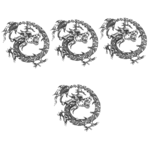 Healeved 4 Stück Vintage Brosche für Männer Antiker Anstecker Detailliertes Design Accessoire für Anzüge Hüte von Healeved