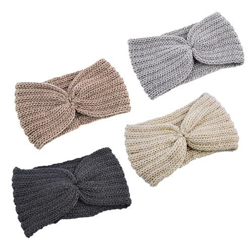 Healeved Warmes Strick-stirnband – 4er-pack Flauschig Handgefertigt Bequem Mütze Modisches Accessoire Haarband Für Damen Healeved Warmes Strick-stirnband – 4er-pack Flauschig Handgefertigt Bequem Mütze Modisches Accessoire Haarband Für Damen von Healeved