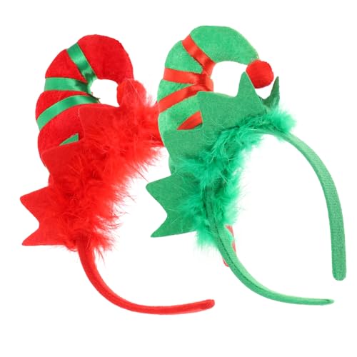 Healeved 4 Stücke Chic Weihnachten Hut Haarbänder Kinder Erwachsene Weihnachten Party Haardekore von Healeved