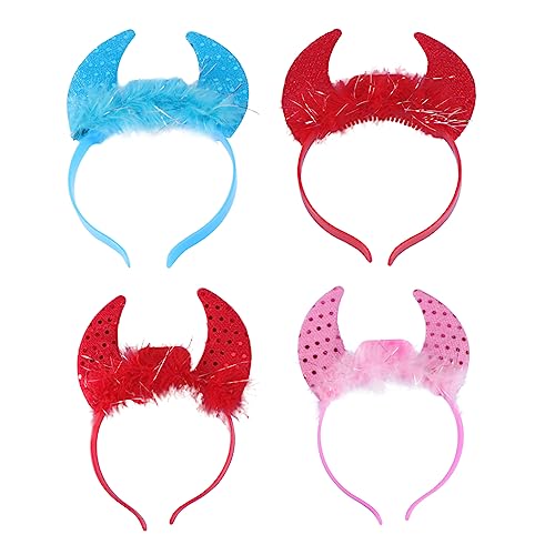 Healeved 4stücke Teiliges Leuchtendes Horn Haarband Für Festivals Für Silvesterfeiern Und Kreative Partys Hochwertigem Material Gefertigt von Healeved