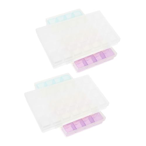 Healeved Nail Charm Organizer Box Perlenaufbewahrung Mit 28 Fächern Bastel-organizer Aus Kunststoff Für Nailart-dekorationen von Healeved