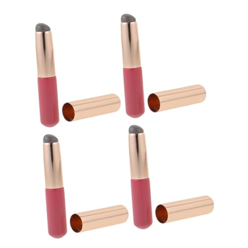 Healeved 4-teiliges Lippenpinsel-set – Lipgloss- Für Frauen Ergonomisches Design Zum Auftragen Tragbar & Schwarz von Healeved