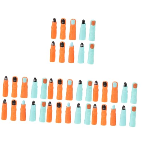 Healeved 40 Stck. Teiliges Halloween Fingerrequisiten Lustige Finger für Kostüme Gruselige Deko zum Pranken und Feiern für Partys und Cosplay von Healeved