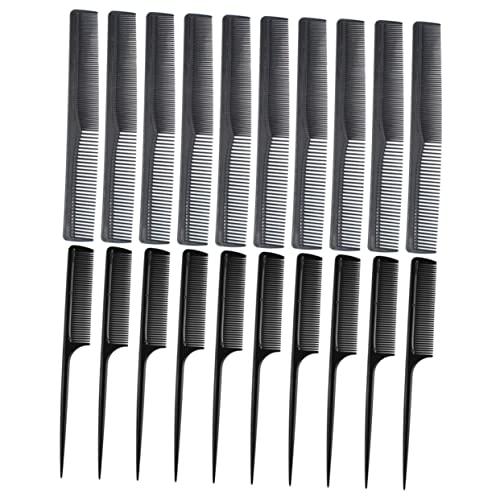 Healeved 40stücke Haarschneidekamm Antistatisch Haarscherkamm Haarschneidezubehör Für Männer Und Frauen Schwarz Leicht Zu Tragen Verstauen von Healeved