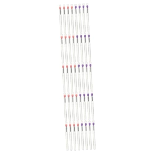 Healeved 40stücke Teiliges Aus Lippen Und Lidschatten-pinseln Mit Klappdeckel Für Präzise Applikation Und Einfaches Tragen Transparent Mit Weichen Köpfen von Healeved