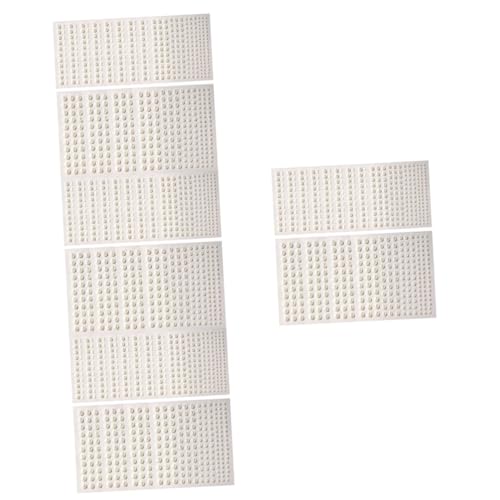 Healeved Perlen Für Aesthetic 48 Blätter Festival-make-up-accessoires Perle Gesichtsschmuck Augensteine Nageldekorationen Für Nagelkunst Gesicht Haarschmuck Körperjuwelen Körperschmuck Weiß Aufkleber von Healeved