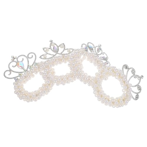 Healeved 4stücke Perlen Haarringe Krone Haarspangen Elastische Pferdeschwanzhalter Damen Haar Zubehör von Healeved