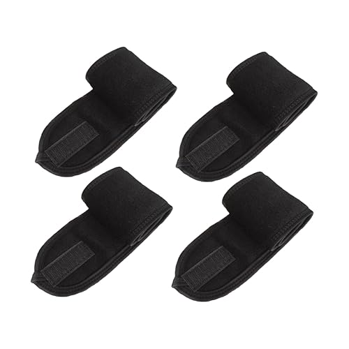 Healeved 4Stücke Schweißabsorbierendes Stirnband Makeup Headwrap für Damen Elastisches Haarband für Spa Gesichtspflege und Sport Schwarz Vielseitig Einsetzbar für Fitness von Healeved